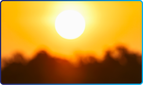 setting sun